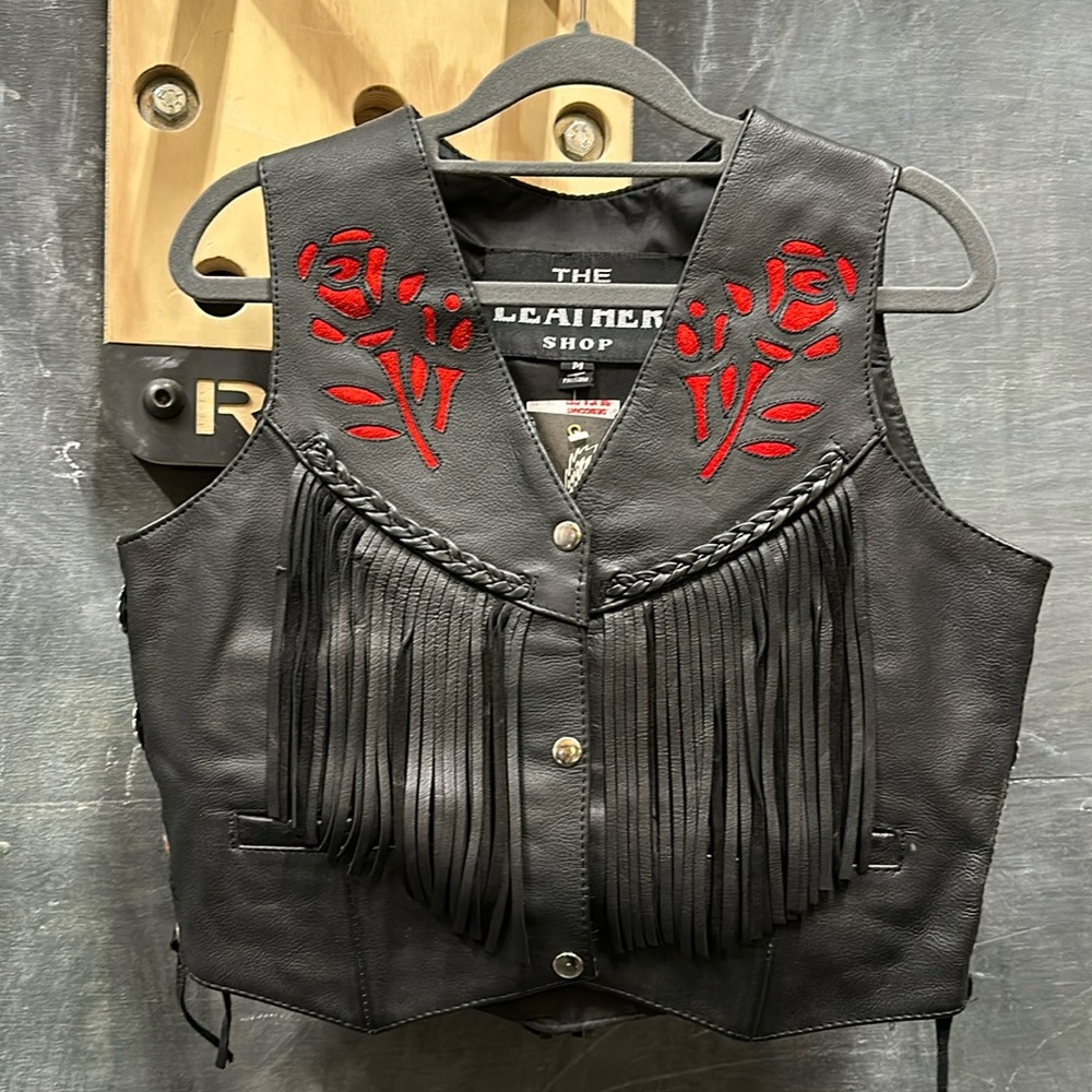 Leather Rose 🌹 Vest